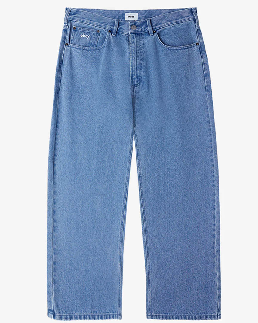 Bigwig Baggy Denim Jeans - Light Indigo