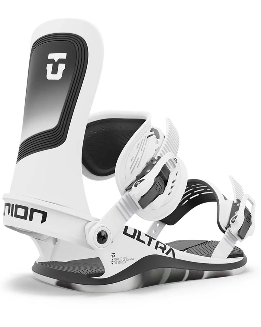 Ultra Snowboard Bindings - White 2025