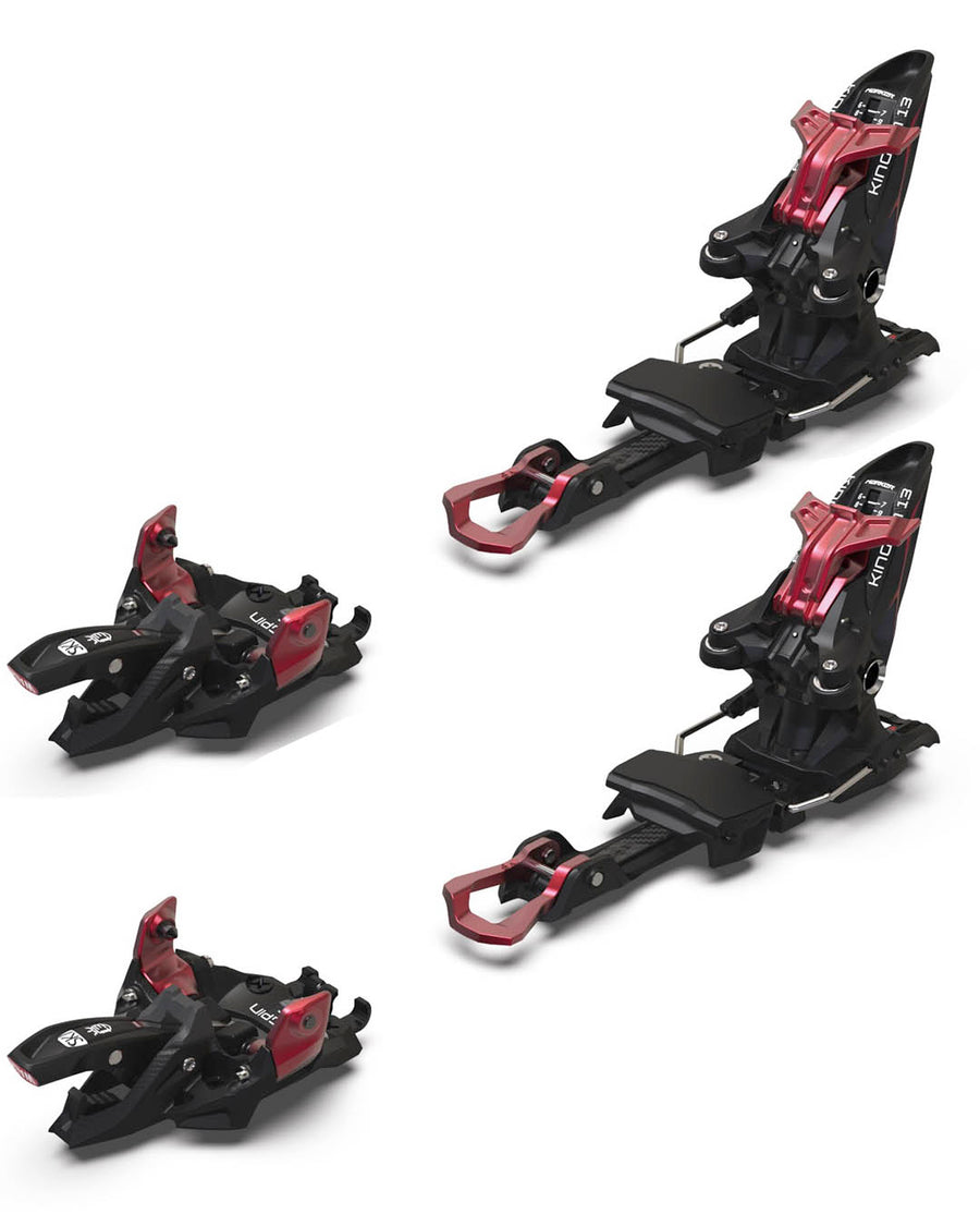 Kingpin 13 Ski Bindings - Black/Red 2026