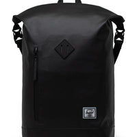 Roll Top | Weather Resistant Backpack - Black