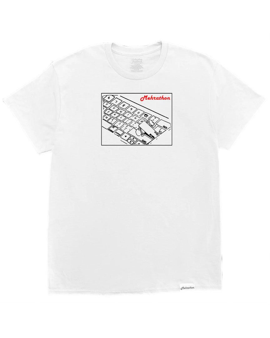 Bump To Space Bar T-Shirt - White