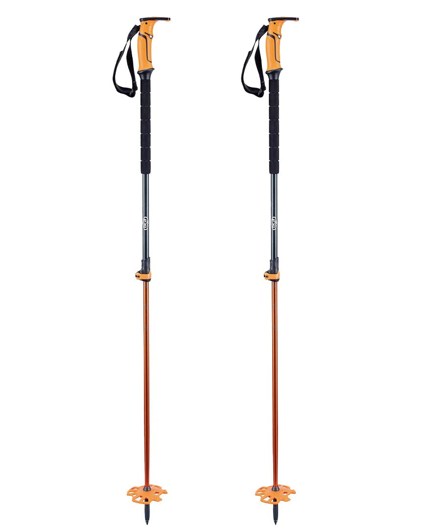 Scepter Adjustable Alu Ski Poles - Black/Orange