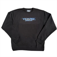 Infinity Blue Crewneck Sweatshirt - Black