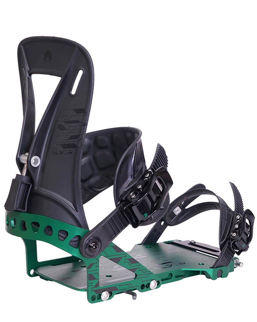 Surge St Splitboard Bindings - Green 2025