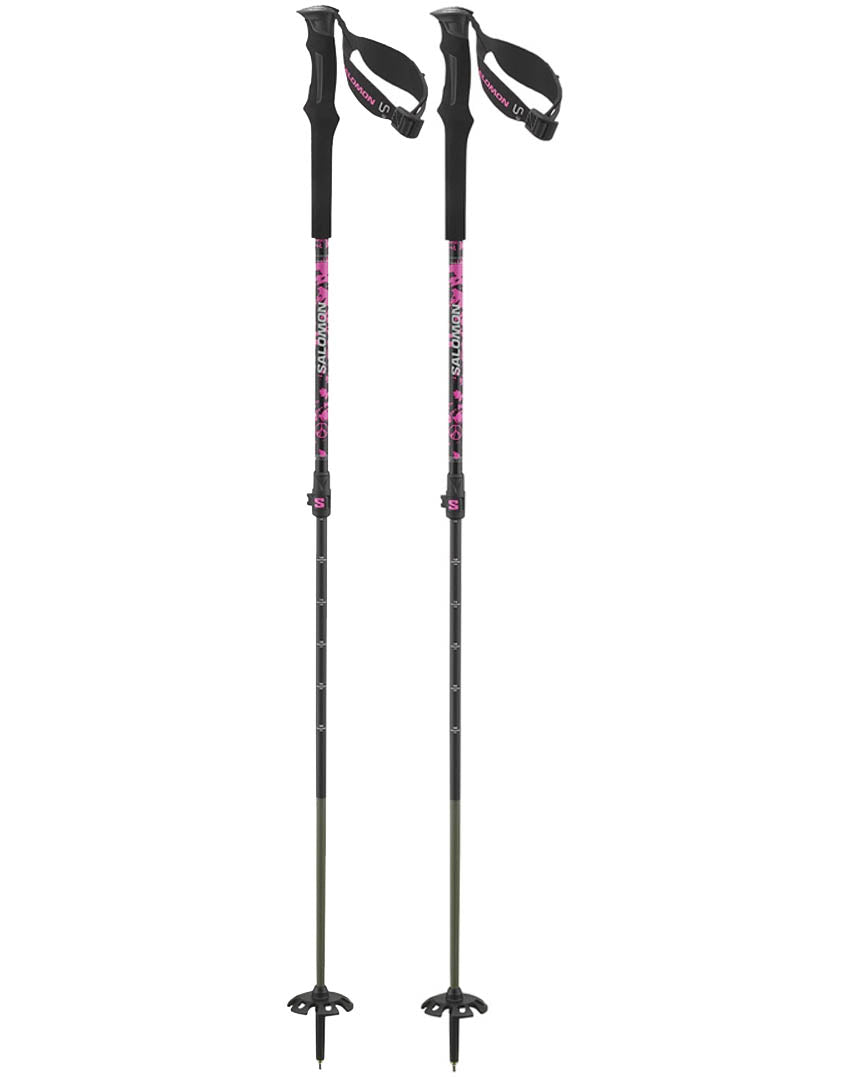 Qst Carbon S3 Ski Poles - Black/Sugar/Plum