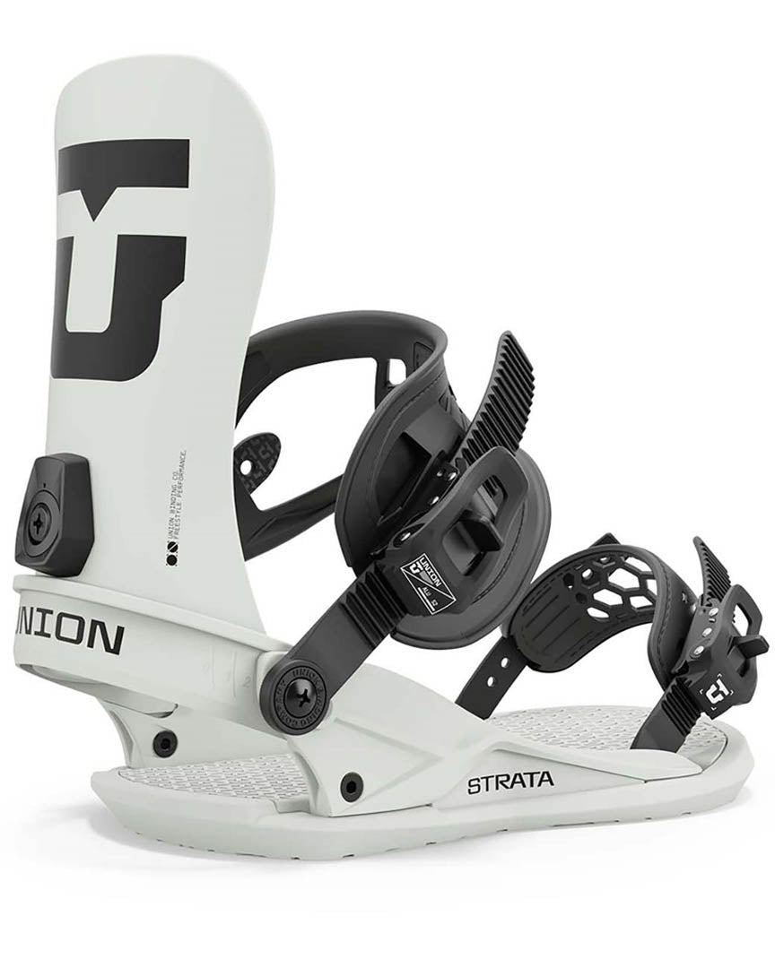 Strata Snowboard Bindings - Bone White 2025