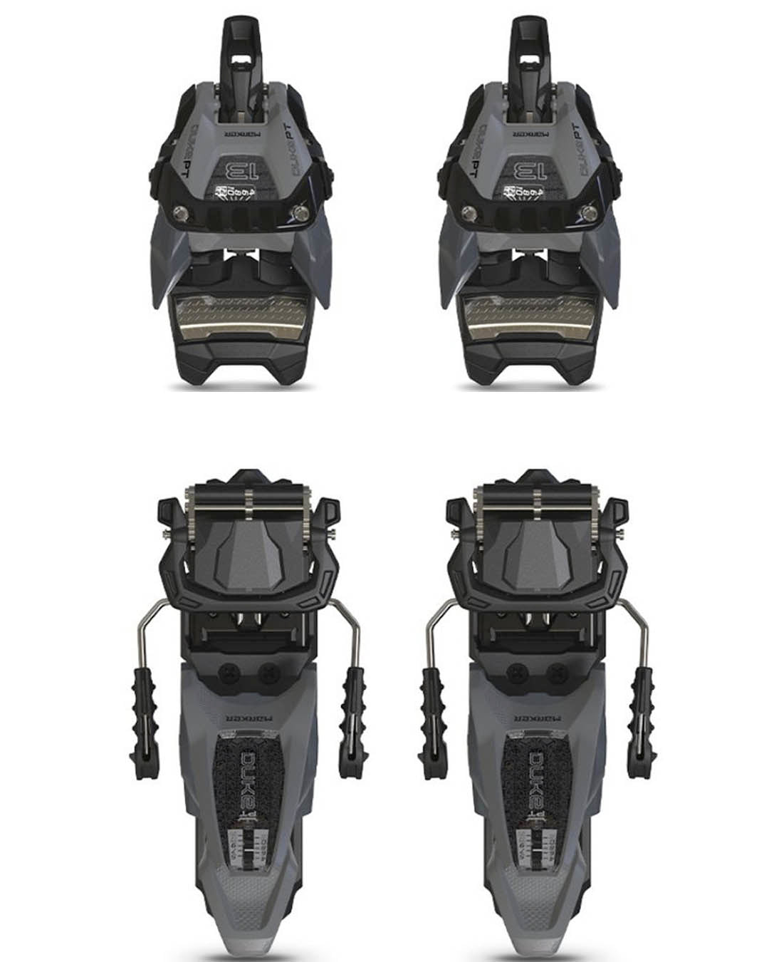 Duke Pt 13 Ski Bindings - Grey/Black 2026