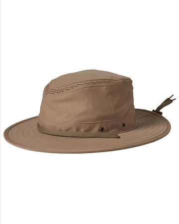 Coolmax Packable Safari Brim Hat - Khaki