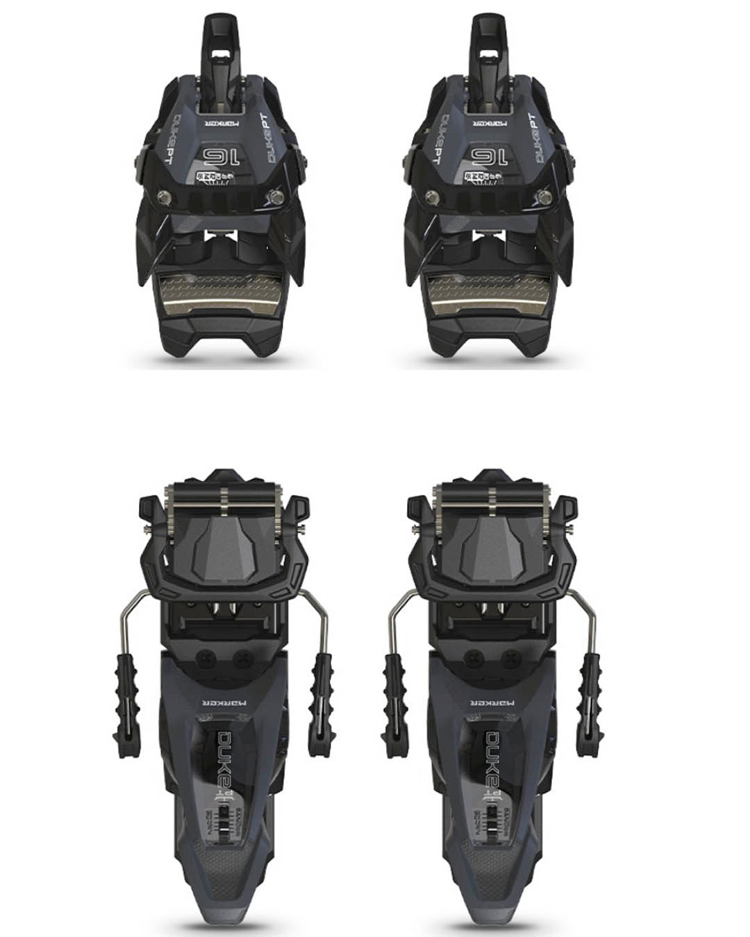 Duke Pt 16 Ski Bindings - Anthracite/Black 2025