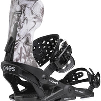 Meteorite Surf Series Snowboard Bindings - Black 2025