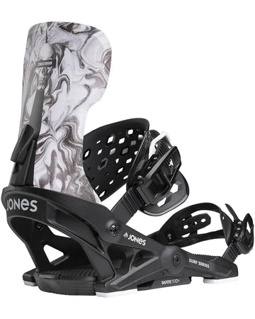 Meteorite Surf Series Snowboard Bindings - Black 2025