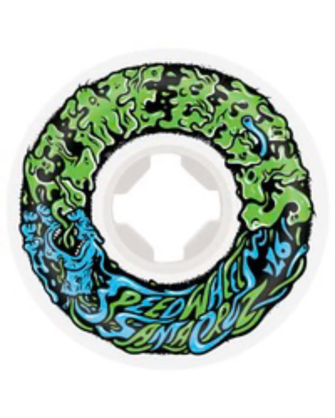 Vomit Mini Ii Skateboard Wheels - White Green