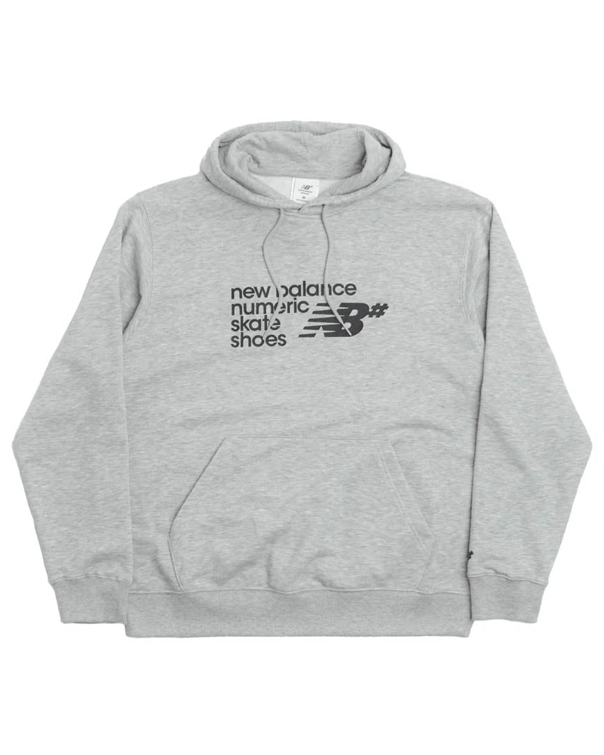 Hoodie Numeric Logo - Athletic Grey