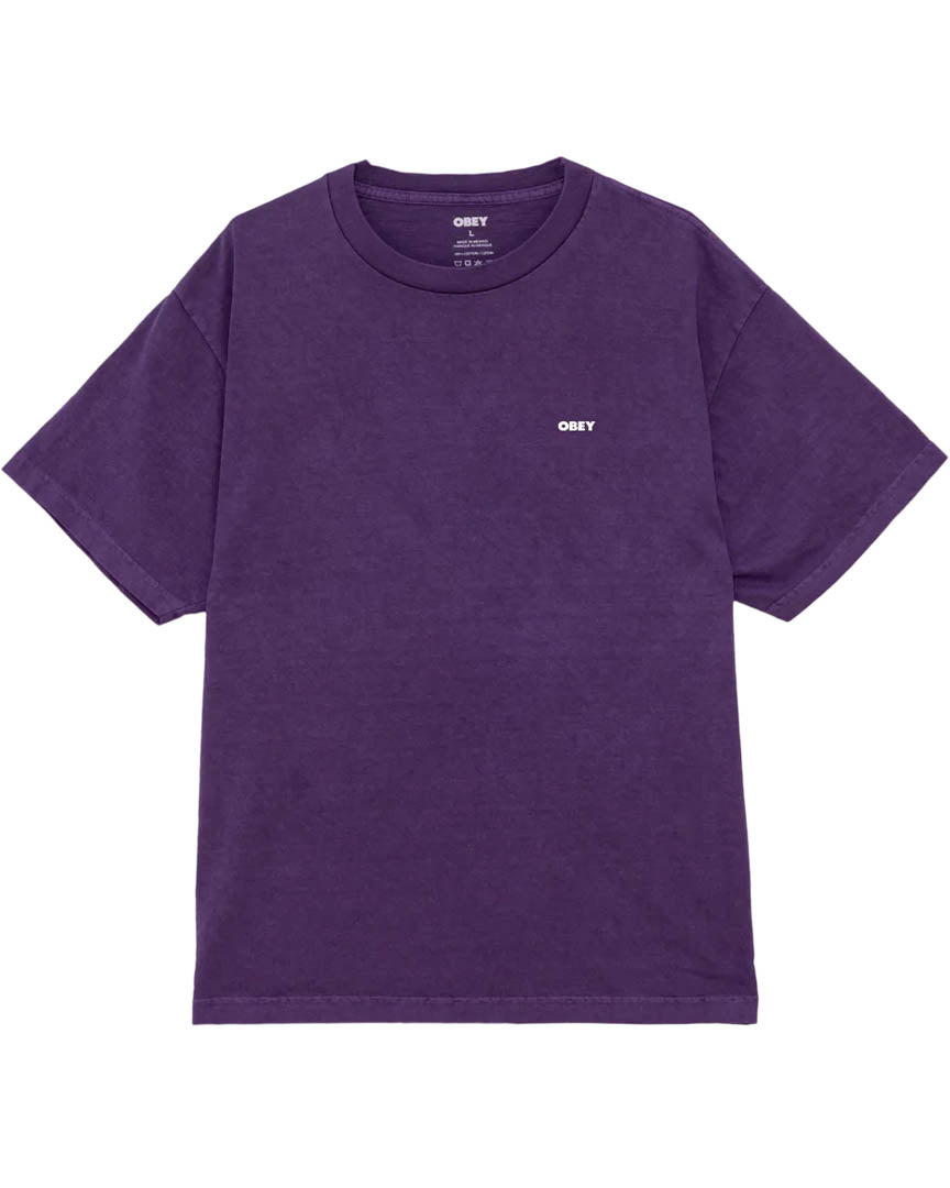 Obey Bold Icon Face T-Shirt - Pigment Purple