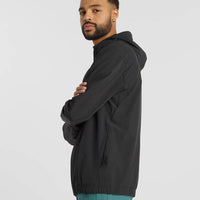 Numeric Woven Full Zip Jacket - Black