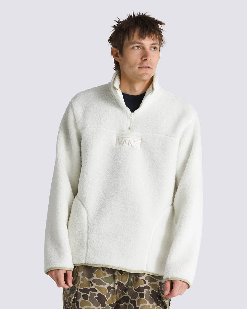 Cotton ouaté Boxed Sherpa Qzip - Marshmallow