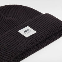 Waffle Cuff Beanie - Black