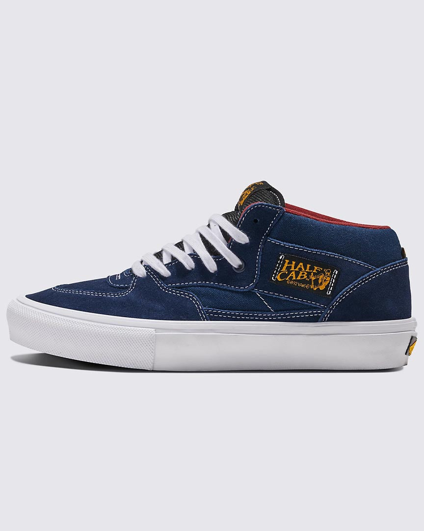 Souliers Skate Half Cab Shoes - Navy/Burgundy