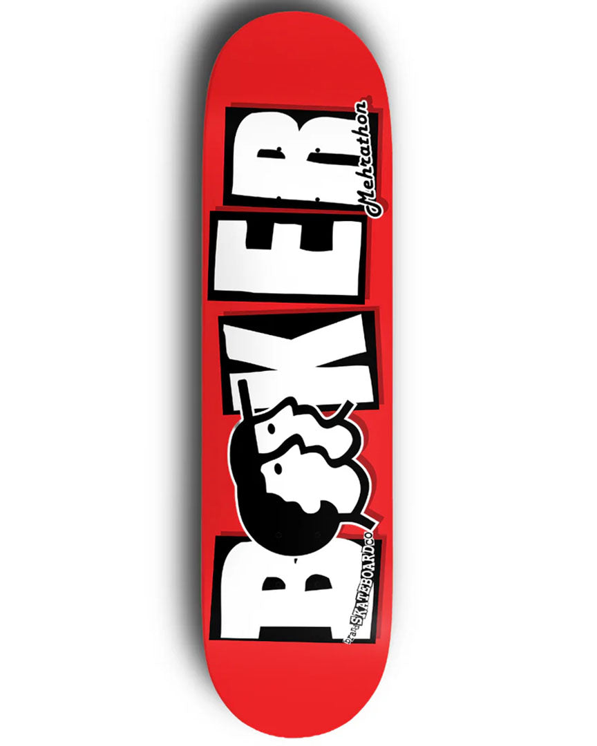 X Baker Brand Logo Skateboard Deck - White/Red