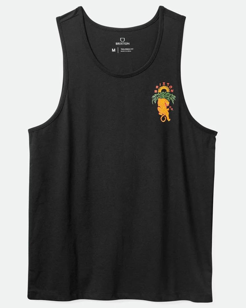 Palm Jaguar Tank Top - Black