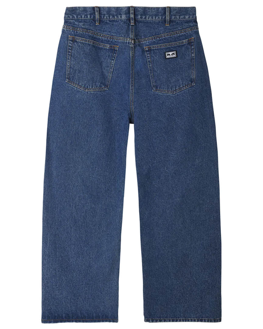 Jeans Bigwig Baggy Denim - Stone Wash Indigo