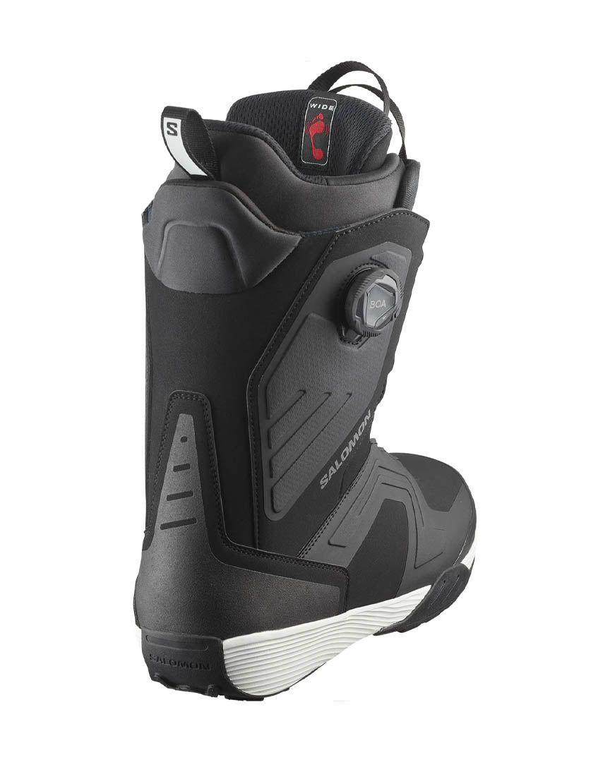 Dialogue Duel Boa Wide Snowboard Boots - Black/Black/White 2025