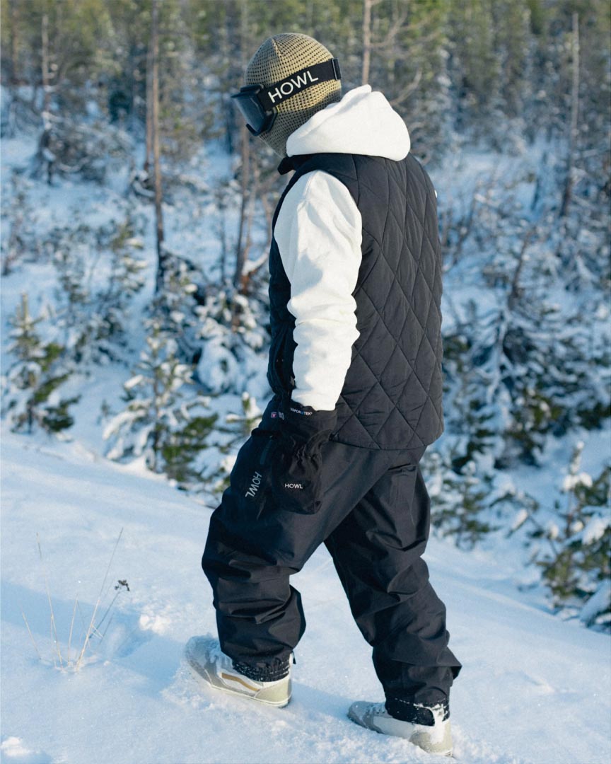 Semi-Puffy Vest - Black