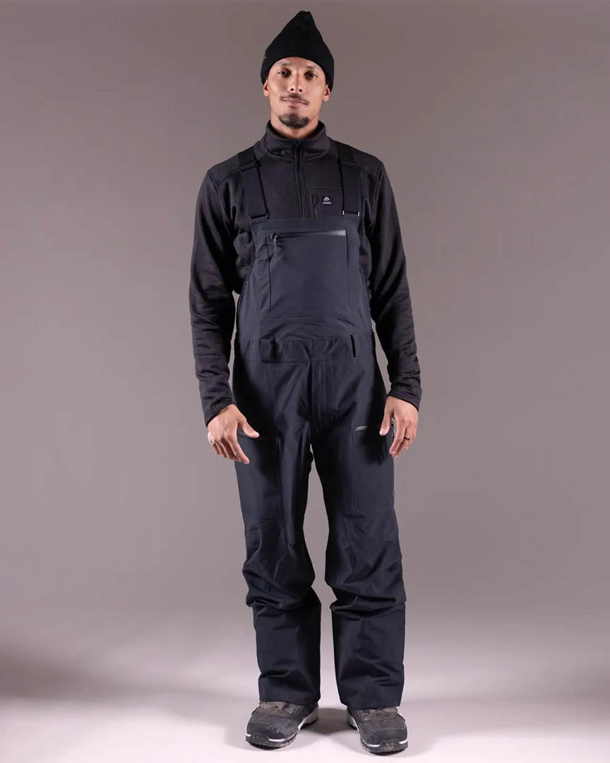 Shralpinist Stretch Recycled Bib Snow Pants - Stealth Black