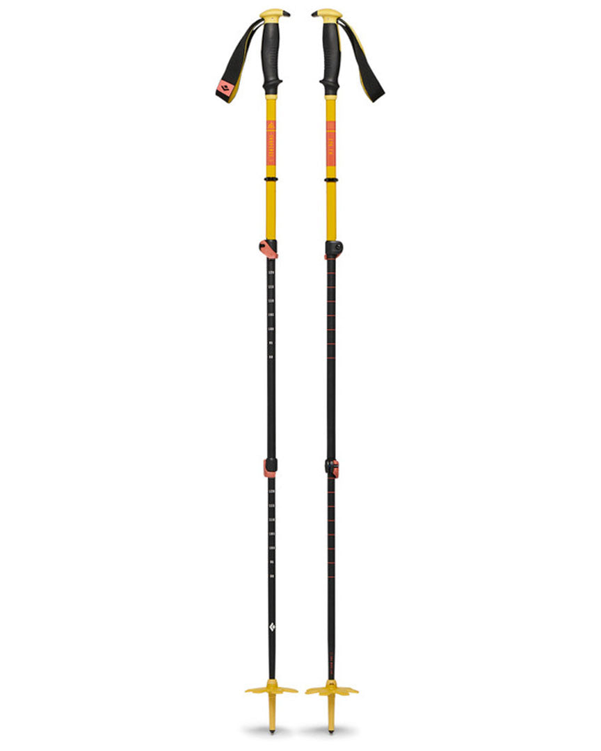 Traverse 3 Splitboarding Poles - Sulphur Green