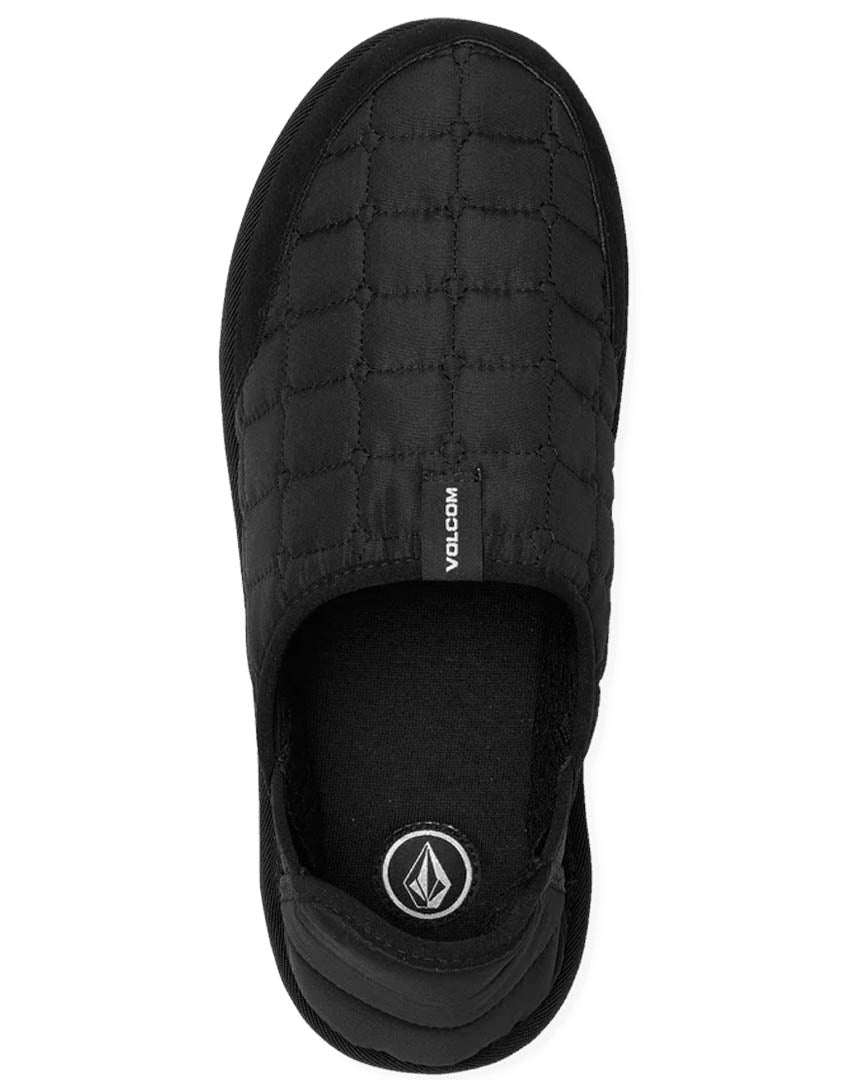 Recliner Slipper Shoes - Black/White