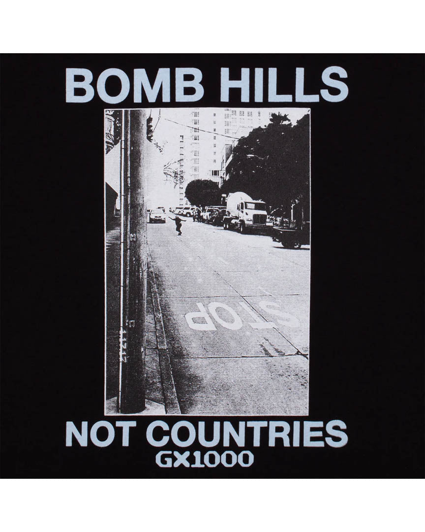 Hoodie Bomb Hills Not Countries - Black/Pow Blue