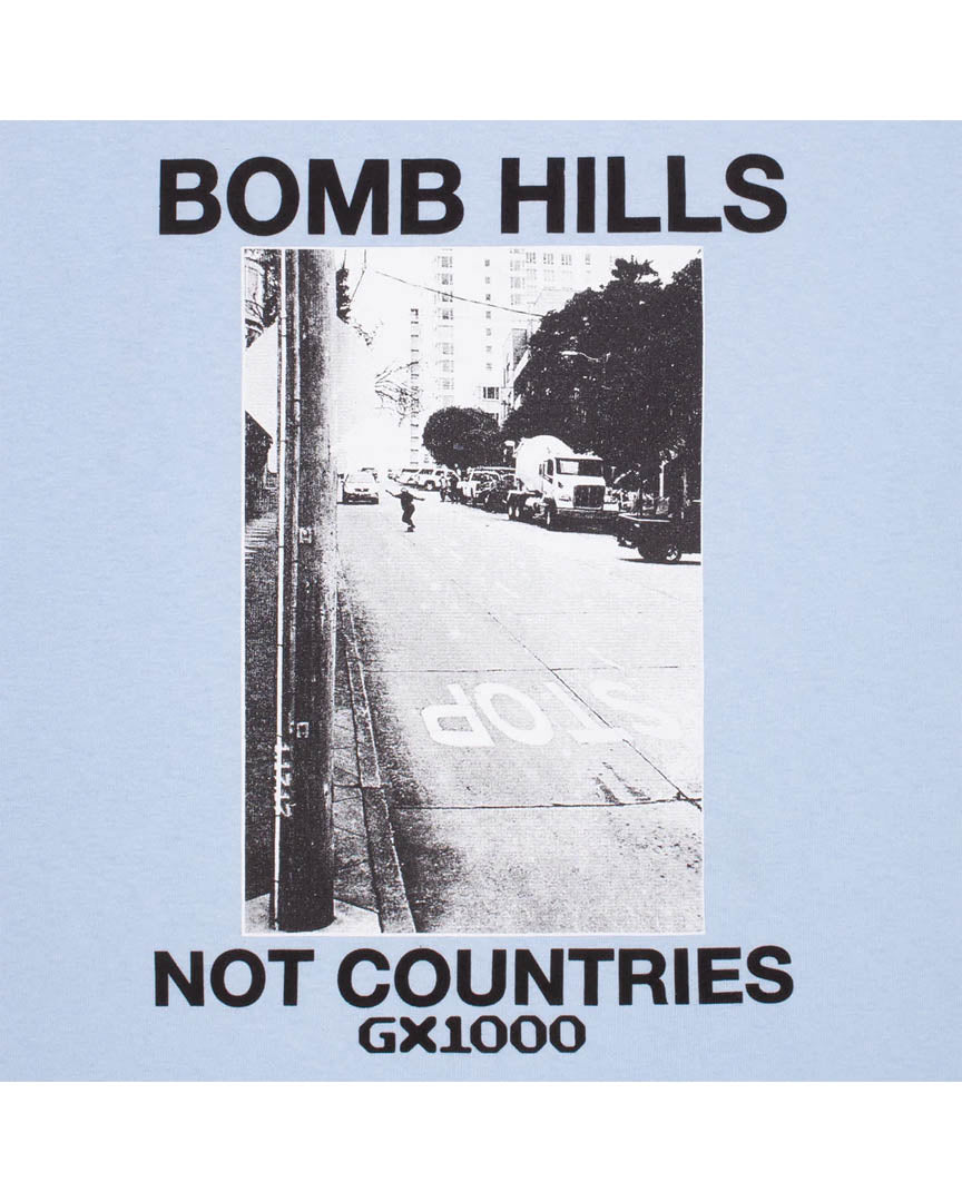 T-shirt Bomb Hills Not Countries - Powder Blue