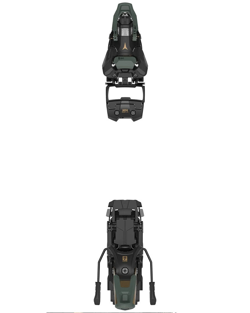 Shift² 13 Mn Ski Bindings - Black/Green/Bronze 2026