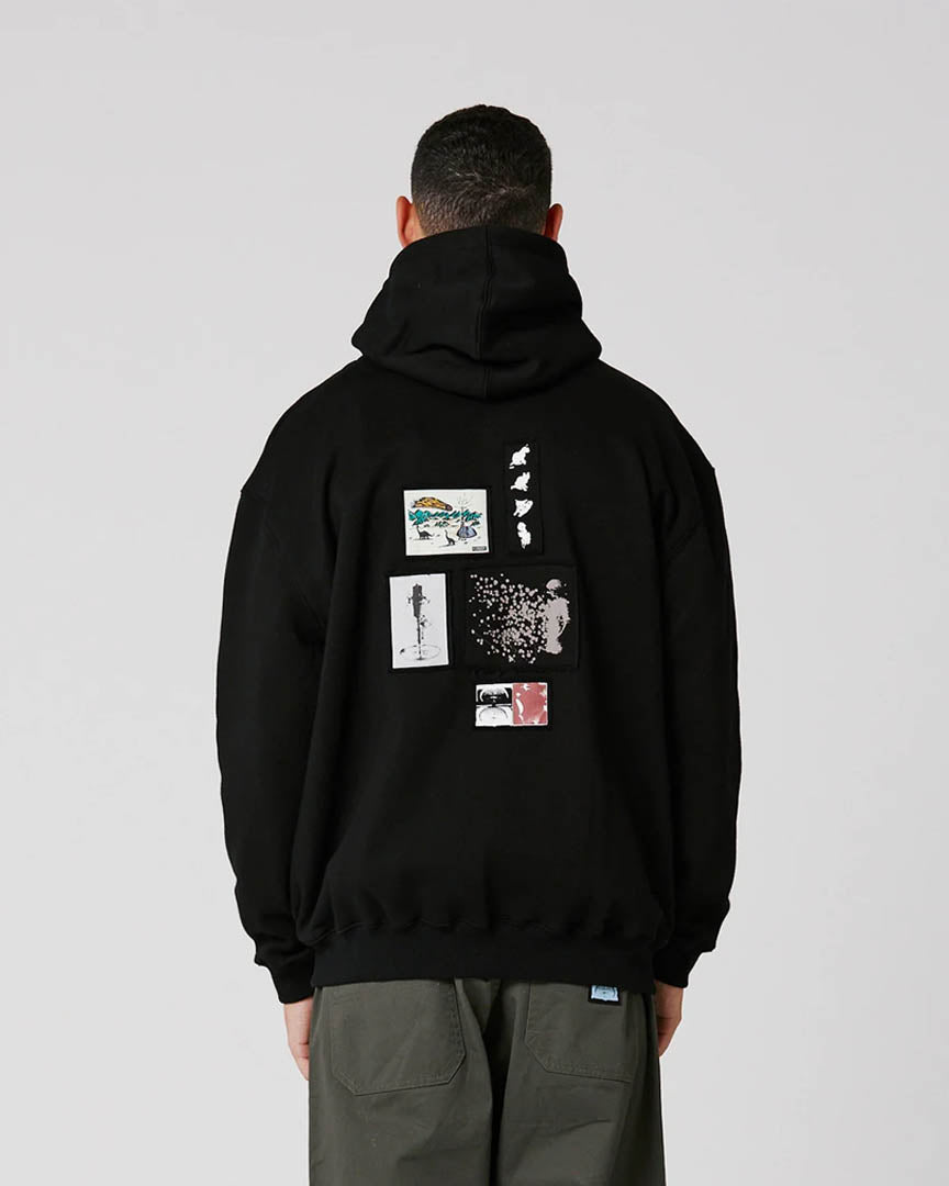 Clippings Fz Hoodie - Black