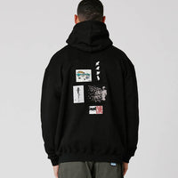 Clippings Fz Hoodie - Black