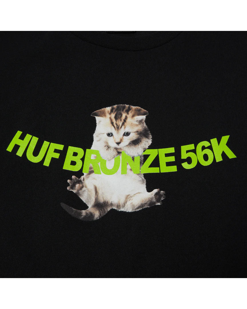 Huf X Bronze Hang In There T-Shirt - Black