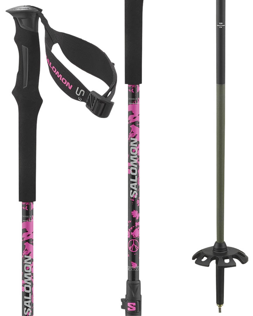 Qst Carbon S3 Ski Poles - Black/Sugar/Plum