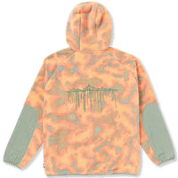 Polar Japan by Bryan Iguchi Zip Fleece - Tiger Lily