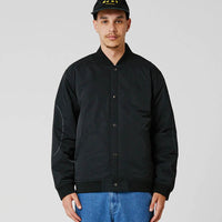 Ag Varsity Coil Jacket - Black