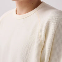 Anderson Waffle Long Sleeve T-Shirt - Bone