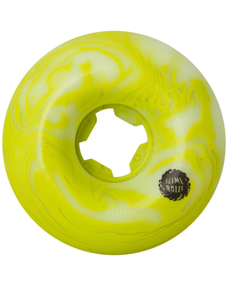 Snake Vomits Skateboard Wheels - Green White Swirl