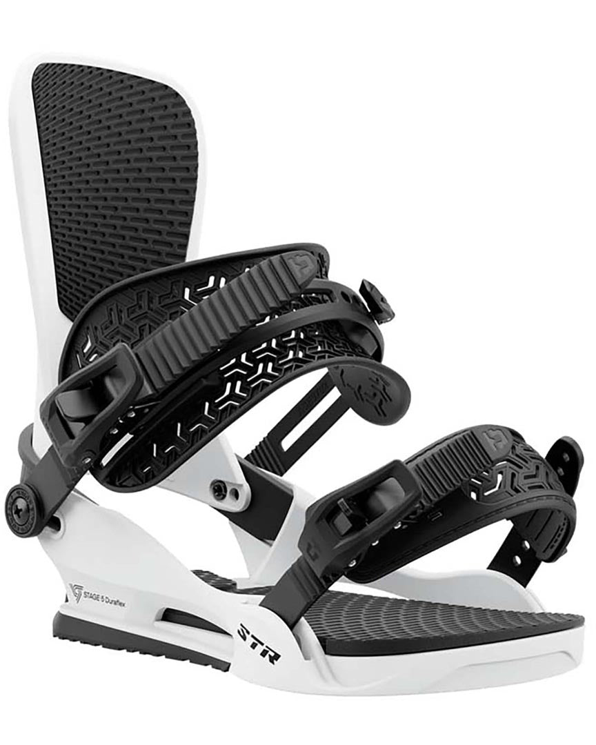 Str Snowboard Bindings - White 2025