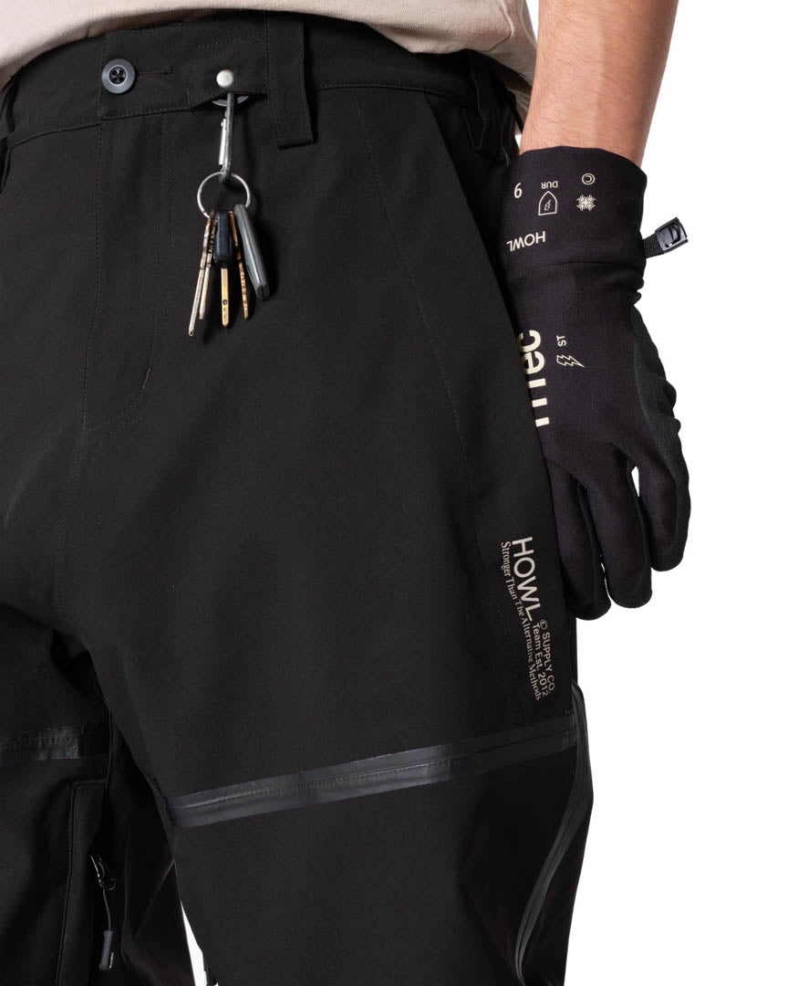 Taped Snow Pants - Black