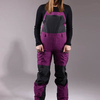 Mtn Surf Recycled Bib Womens Snow Pants - Deep Purple