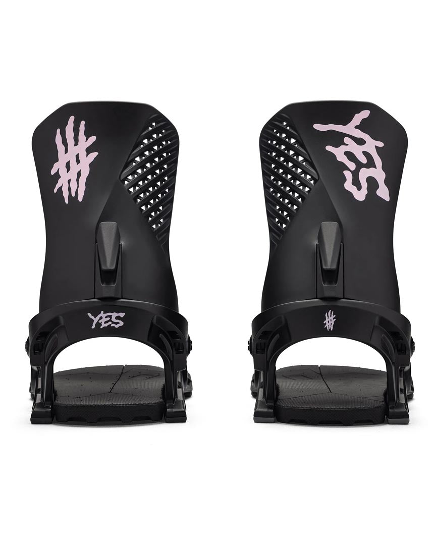 Drive Snowboard Bindings - Black Pink 2025