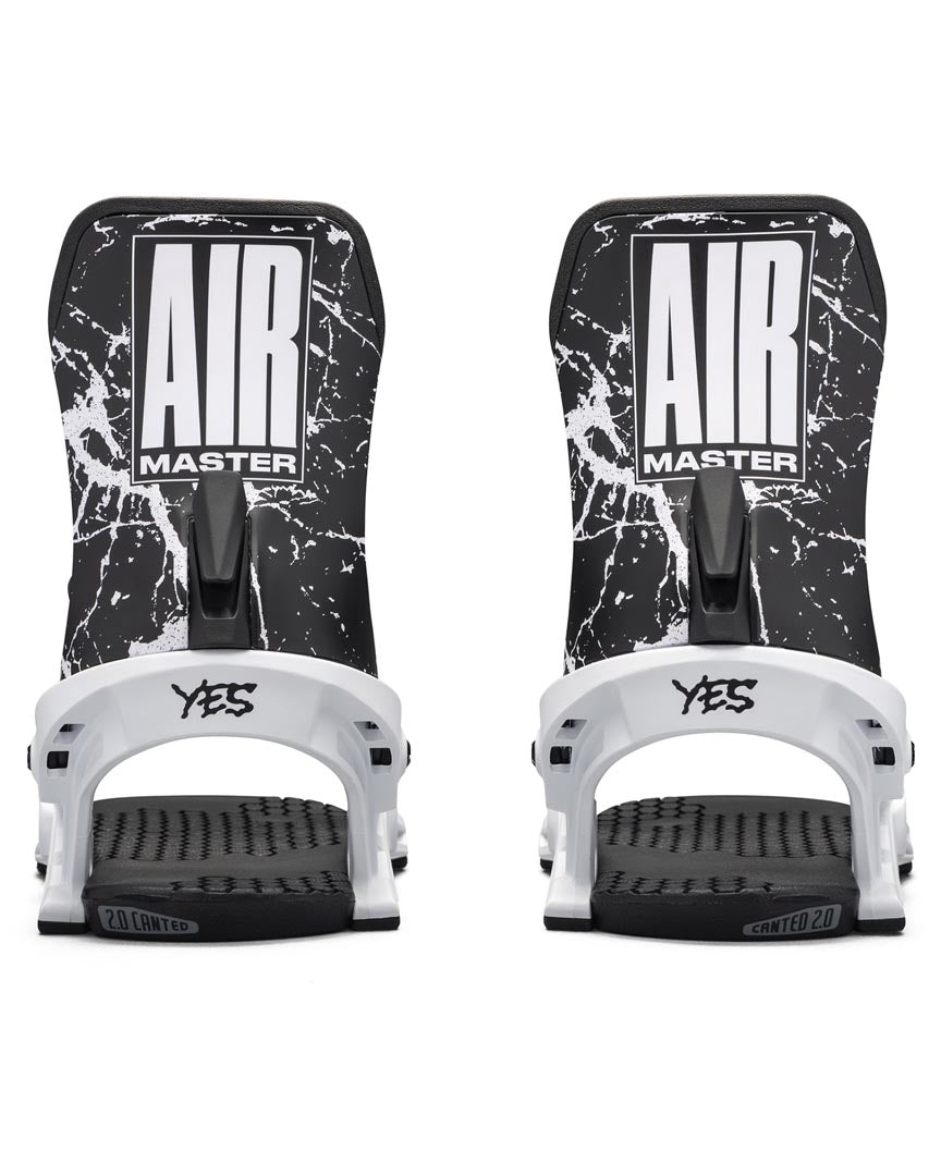 Airmaster Snowboard Bindings - White 2025