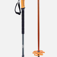 Scepter Adjustable Alu Ski Poles - Black/Orange