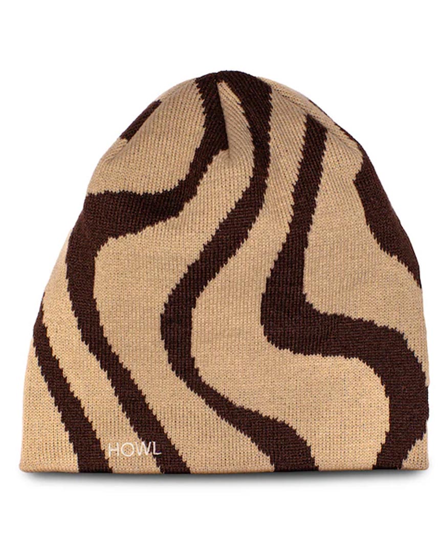 No Flap Beanie - Brown