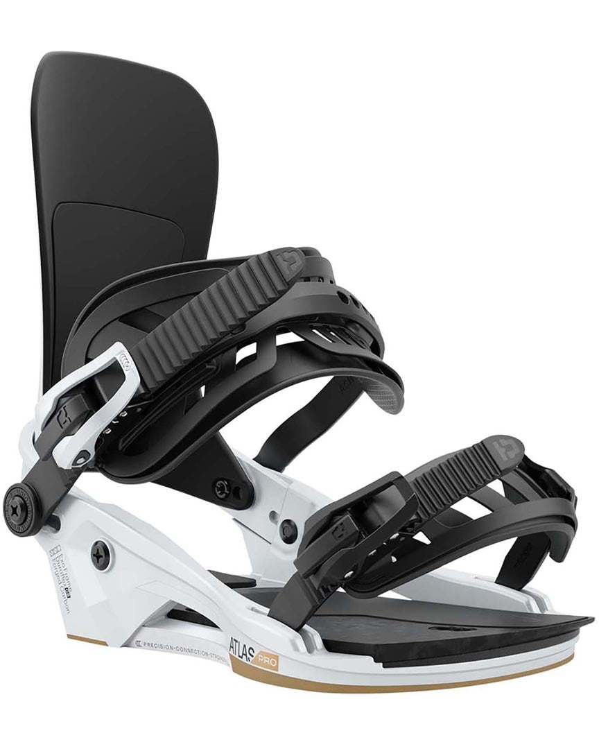 Atlas Pro Snowboard Bindings - Metallic White 2025