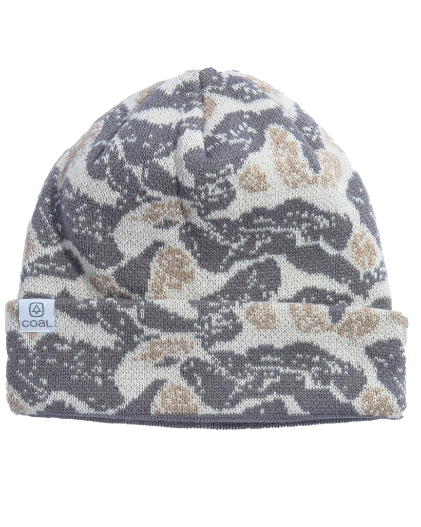 Fjord Beanie - Grey Abstract Camo